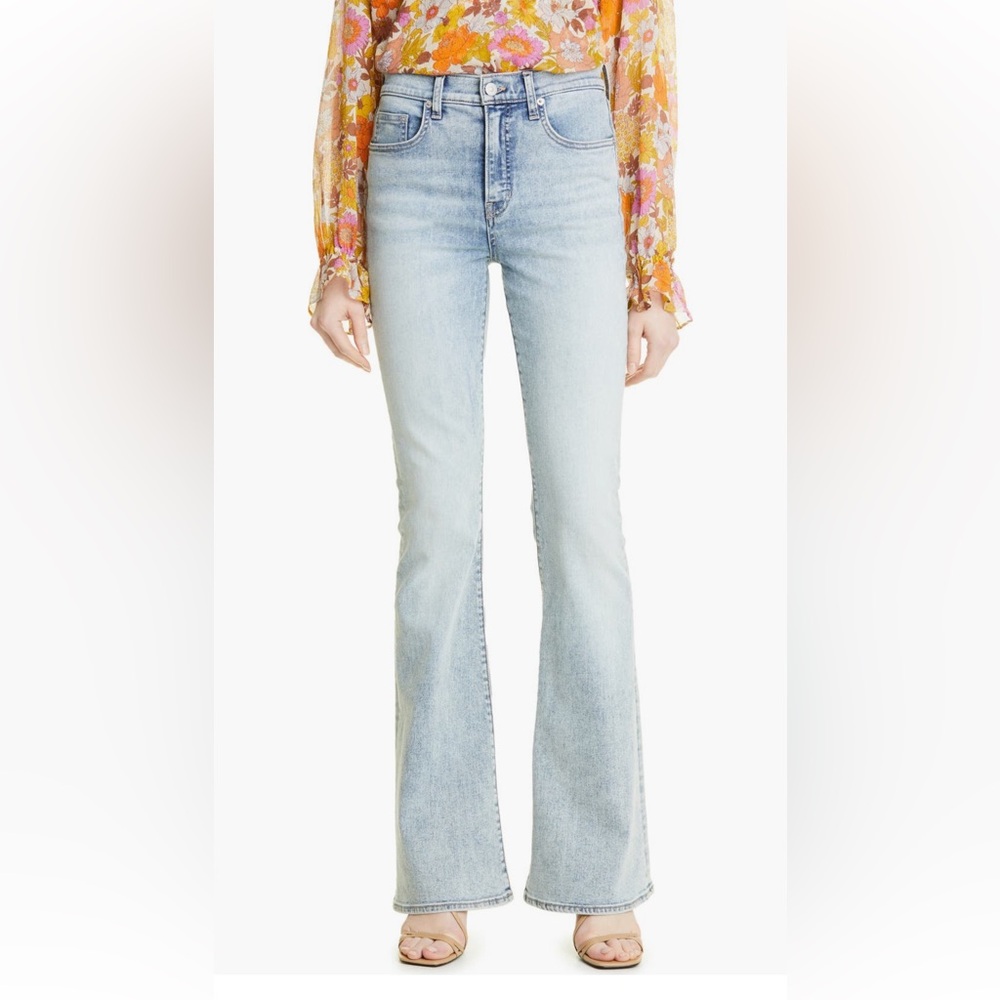 Veronica Beard Beverly High Waist Skinny Flare